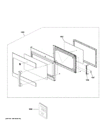 Door Parts parts for Ge Microwave PVM9215RY1SS from AppliancePartsPros.com