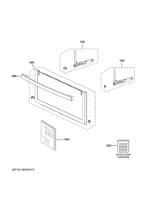 Door Parts parts for Ge Microwave PWB7030SV1SS from AppliancePartsPros.com