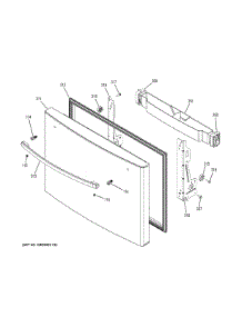 Freezer Door parts for Ge Refrigerator PWE23KMKMES from AppliancePartsPros.com