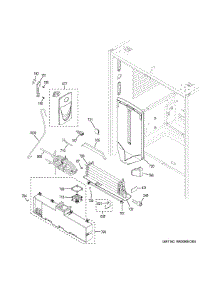 Fresh Food Section parts for Ge Refrigerator PWE23KSKLSS from AppliancePartsPros.com