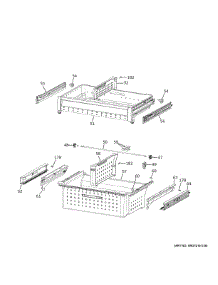 Freezer Shelves parts for Ge Refrigerator PXD22BYPCFS from AppliancePartsPros.com