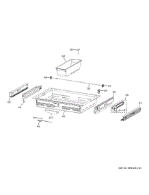 Convertible Shelf parts for Ge Refrigerator PXD22BYPCFS from AppliancePartsPros.com