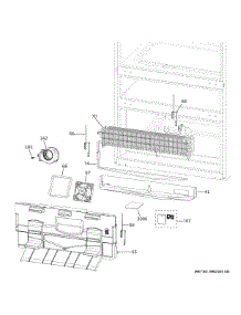Freezer Section parts for Ge Refrigerator PXD22BYPDFS from AppliancePartsPros.com