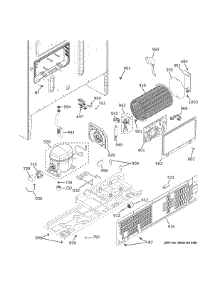 Machine Compartment parts for Ge Refrigerator PYE22KBLOTS from AppliancePartsPros.com