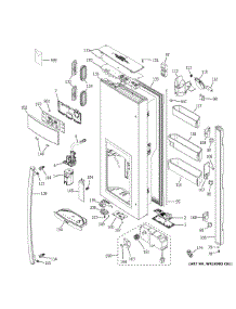 Dispenser Door parts for Ge Refrigerator PYE22PMKMES from AppliancePartsPros.com