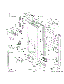 Dispenser Door parts for Ge Refrigerator PYE22PYNDFS from AppliancePartsPros.com