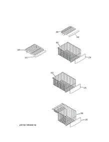 Freezer Shelves parts for Ge Refrigerator PZS23KGECFBB from AppliancePartsPros.com