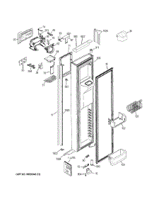 Freezer Door parts for Ge Refrigerator PZS23KPECFBV from AppliancePartsPros.com