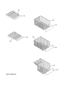 Freezer Shelves parts for Ge Refrigerator PZS23KSECFSS from AppliancePartsPros.com