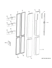 Doors parts for Ge Refrigerator QHE16HYPAFS from AppliancePartsPros.com