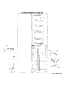 Ice Maker parts for Ge Refrigerator QHE16HYPAFS from AppliancePartsPros.com