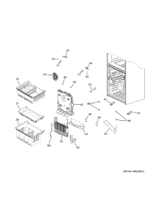 Freezer Section parts for Ge Refrigerator QJS15HYRBFS from AppliancePartsPros.com