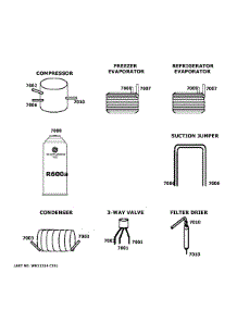 Lokring Connectors parts for Ge Refrigerator QWR04DGRBGB from AppliancePartsPros.com