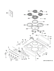 Control Panel Cooktop parts for Ge Range RAS200DM3WW from AppliancePartsPros.com