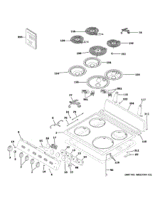 Control Panel Cooktop parts for Ge Range RAS240DM3WW from AppliancePartsPros.com