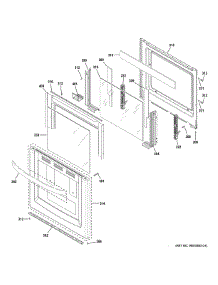 Door Parts parts for Ge Range RAS240DM3WW from AppliancePartsPros.com