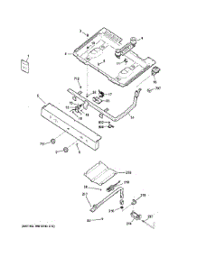 Gas Burner Parts parts for Ge Range RGB508PEF1WH from AppliancePartsPros.com