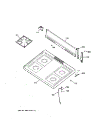 Control Panel Cooktop parts for Ge Range RGB518PCD2WH from AppliancePartsPros.com