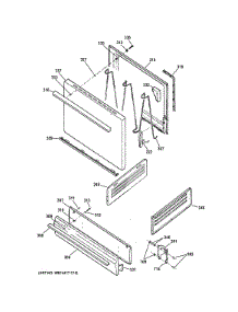 Door Drawer Parts parts for Ge Range RGB525DED2BB from AppliancePartsPros.com