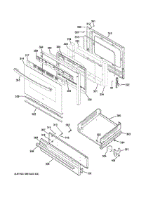 Door Drawer Parts parts for Ge Range RGB530DEH2BB from AppliancePartsPros.com
