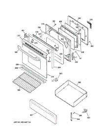 Door Drawer Parts parts for Ge Range RGB745DEP6CT from AppliancePartsPros.com