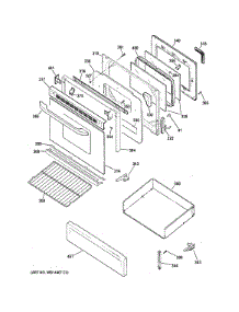 Door Drawer Parts parts for Ge Range RGB780DEH1WW from AppliancePartsPros.com
