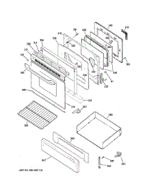 Door Drawer Parts parts for Ge Range RGB780DEH2BB from AppliancePartsPros.com
