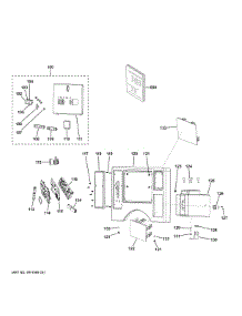 Control Panel parts for Ge Dryer VFD31GSSR0WW from AppliancePartsPros.com