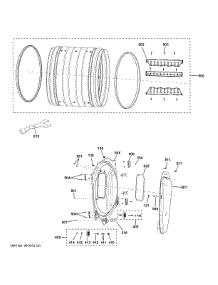Drum parts for Ge Dryer VFD31GSSR0WW from AppliancePartsPros.com
