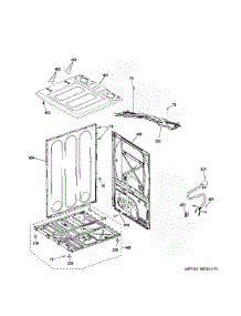 Cabinet Top Panel parts for Ge Range VTD56GASV0WB from AppliancePartsPros.com