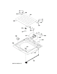 Top Panel & Lid parts for Ge Washer VTW525ASR1WB from AppliancePartsPros.com