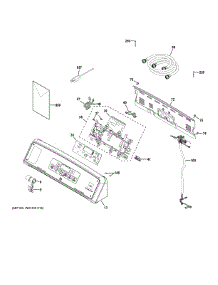 Controls Backsplash parts for Ge Washer VTW565ASV0WB from AppliancePartsPros.com