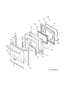 Door parts for Ge Range XB258RM4SS from AppliancePartsPros.com
