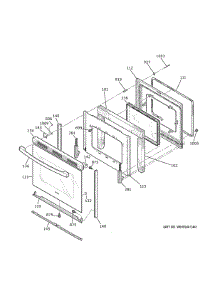 Door parts for Ge Range XB625DKAWW from AppliancePartsPros.com