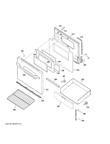 Door Drawer Parts parts for Ge Range XBS360DM4BB from AppliancePartsPros.com