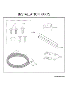 Installation Parts parts for Ge Dishwasher XDF300PGN4BB from AppliancePartsPros.com