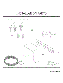 Installation Parts parts for Ge Dishwasher XDF400PGN5BB from AppliancePartsPros.com