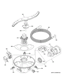 Motor Sump Filter Assembly parts for Ge Dishwasher XDF400PSN5SS from AppliancePartsPros.com