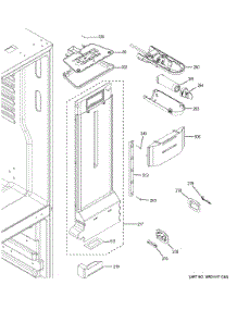Fresh Food Section parts for Ge Refrigerator XFE26JSMKFSS from AppliancePartsPros.com