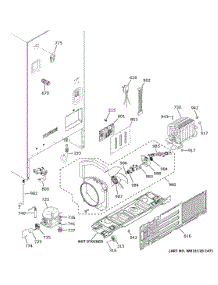 Machine Compartment parts for Ge Refrigerator XFE26JSMPFSS from AppliancePartsPros.com