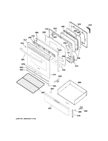 Door Drawer Parts parts for Ge Range XGB635DEK2BB from AppliancePartsPros.com