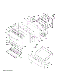 Door Drawer Parts parts for Ge Range XGB635REK4SS from AppliancePartsPros.com