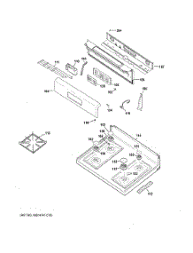 Control Panel Cooktop parts for Ge Range XGBS400DM3BB from AppliancePartsPros.com