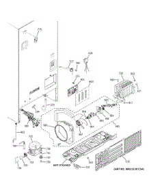 Machine Compartment parts for Ge Refrigerator XNE25JGKJFBB from AppliancePartsPros.com