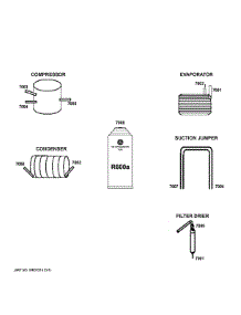 Lokring Connectors parts for Ge Refrigerator XNE25JSKTFSS from AppliancePartsPros.com
