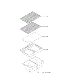 Fresh Food Shelves parts for Ge Refrigerator XRS16BGAFWP from AppliancePartsPros.com