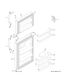 Doors parts for Ge Refrigerator XRS18GGAEBB from AppliancePartsPros.com