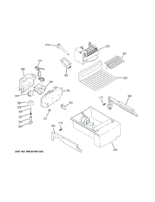 Ice Maker Dispenser parts for Ge Refrigerator XSS25GYPJCFS from AppliancePartsPros.com