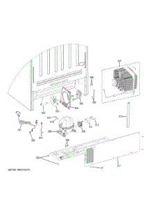 Machine Compartment parts for Ge Refrigerator XTS21FGKBBB from AppliancePartsPros.com