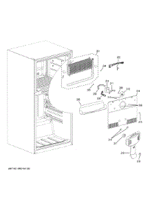 Freezer Section parts for Ge Refrigerator XTS21FGKBBB from AppliancePartsPros.com